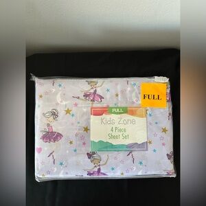 Kids Zone Fairy Sheet Set - Full